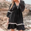La Tunique Isabella Crochet Noir