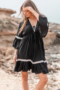 La Tunique Isabella Crochet Noir