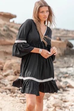 La Tunique Isabella Crochet Noir