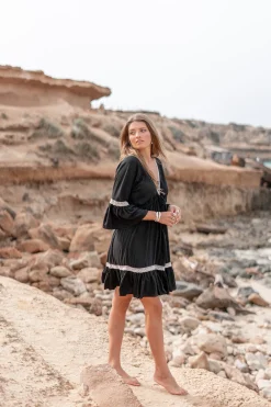 La Tunique Isabella Crochet Noir