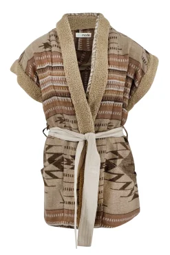 Long Fur Gilet Nomad Natural