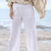 Pantalon Agar Bordado Blanc
