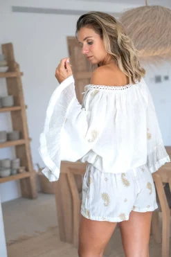 Pantalon court Mila Esencia Ivoire