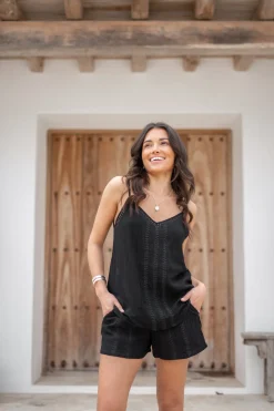 Pantalon court Mila Noir