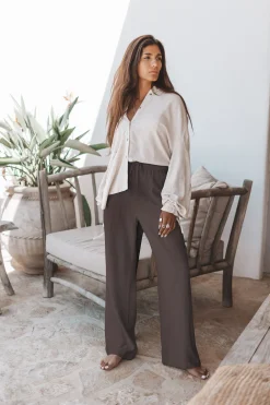 Pantalon en lin Lyana