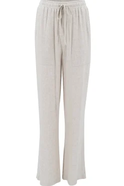 Pantalon en lin Lyana Beige clair