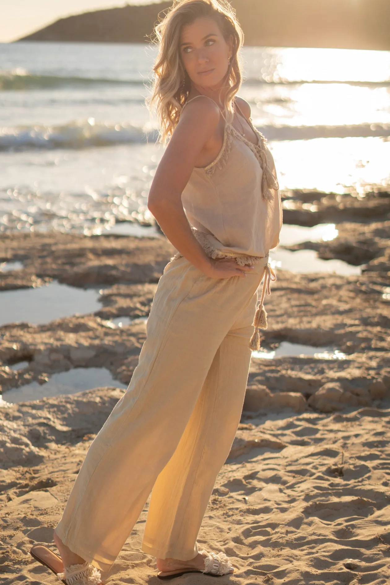 Pantalon Esma Sand