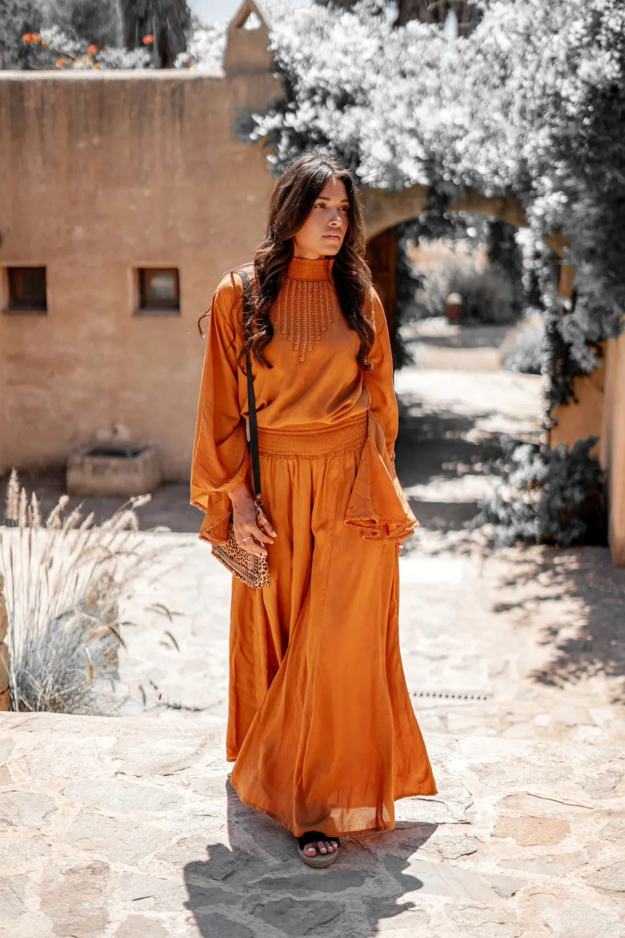 Pantalon Flair Neva Brick