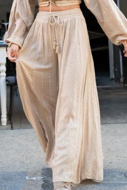 Pantalon large Emika Light Taupe