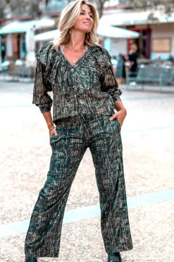 Pantalon Sparkle Black Gold