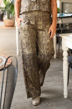 Pantalon Sparkle Taupe Gold