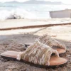 Pantoufle Inessa Baroque Taupe Print