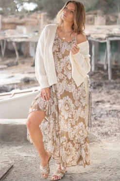 Pantoufle Inessa Baroque Taupe Print