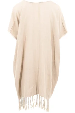 Poncho Mar Ecru