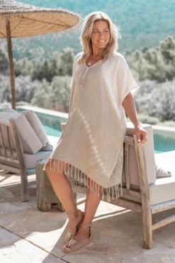 Poncho Mar Mélange naturel