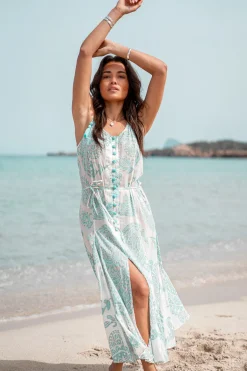 Robe à bretelles Adella Aqua