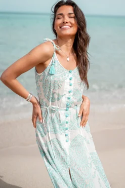 Robe à bretelles Adella Aqua