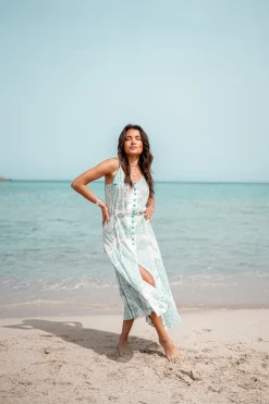 Robe à bretelles Adella Aqua
