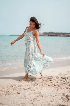 Robe à bretelles Adella Aqua