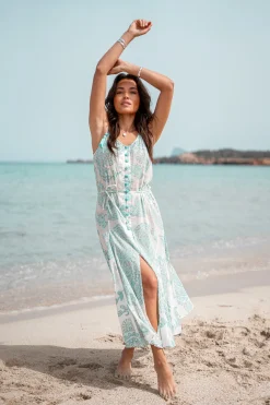 Robe à bretelles Adella Aqua