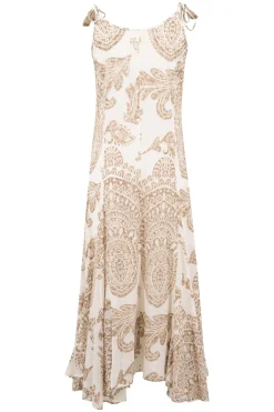 Robe à bretelles Adella Taupe