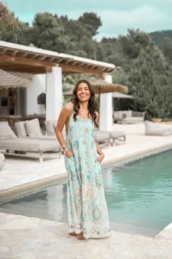 Robe à bretelles Aqua