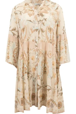 Robe à bretelles blanc cassé