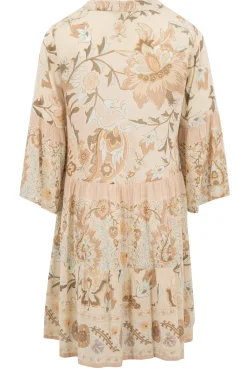 Robe à bretelles blanc cassé