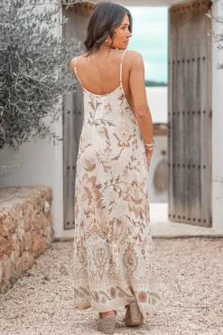 Robe à bretelles Chalina Flower Natural