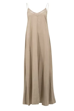 Robe à bretelles Eli Taupe