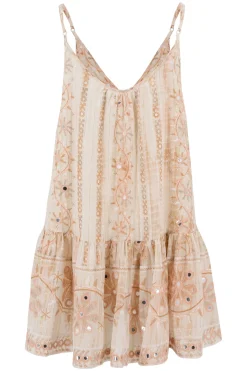 Robe à bretelles Faye Mirror Peach