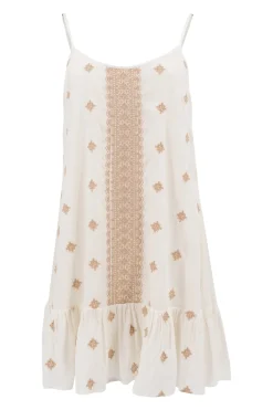 Robe à bretelles Ivoire