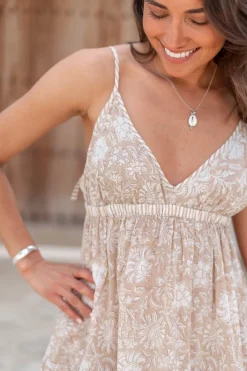Robe à bretelles Jesenia Naturelle