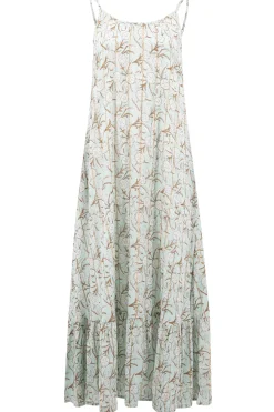 Robe à bretelles Madia Flower Mint