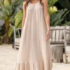 Robe à bretelles Madia Stripe Sand