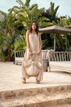 Robe à bretelles Madia Stripe Sand