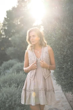 Robe à bretelles Marfil Elegancia Light Taupe