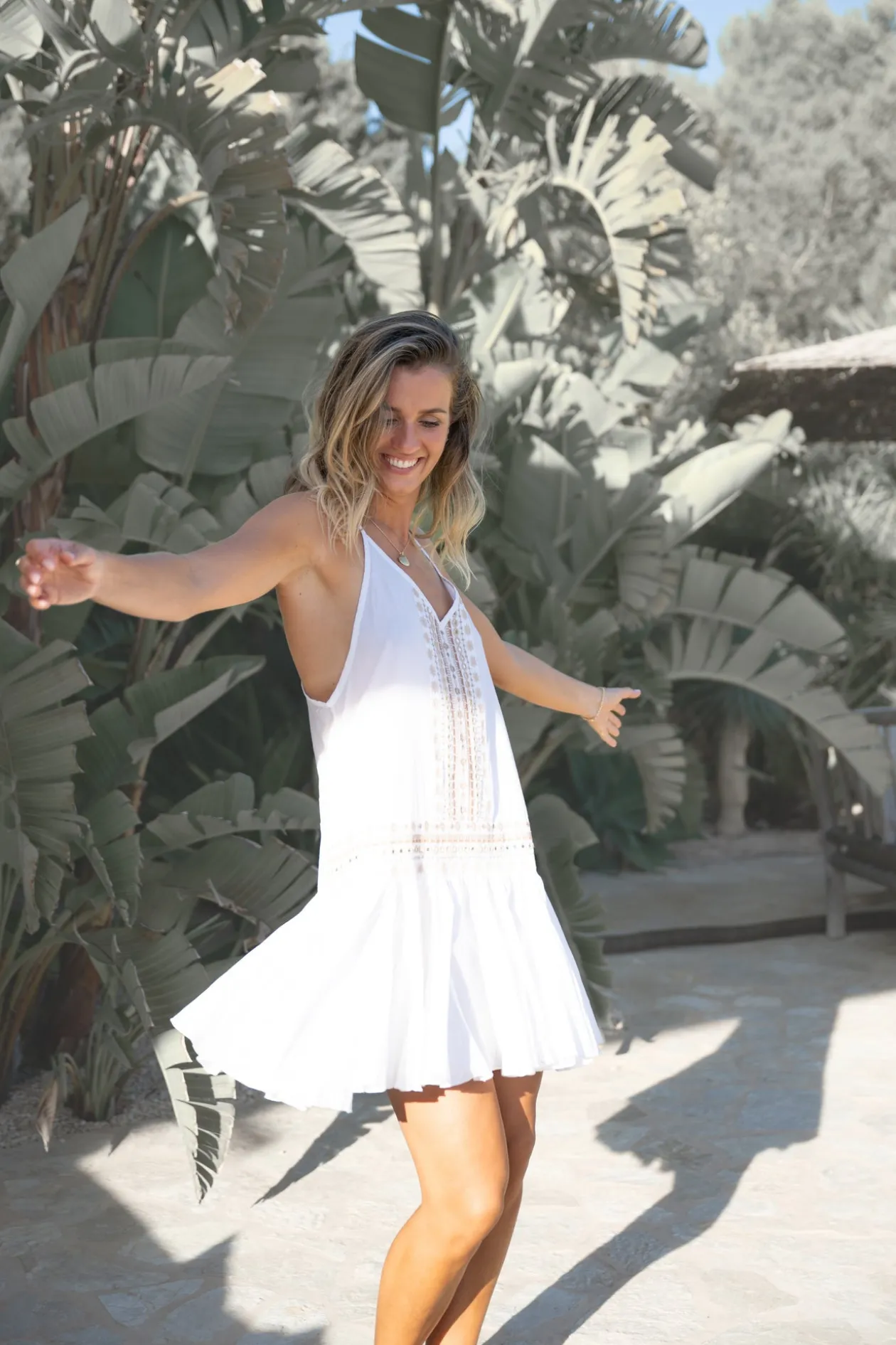 Robe à bretelles Mila Alma Blanc