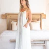 Robe à bretelles Royal Scorva Ecru