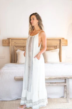 Robe à bretelles Royal Scorva Ecru