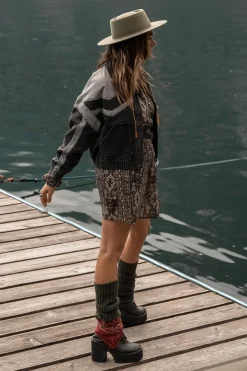 Robe à smocks imprimée Maya