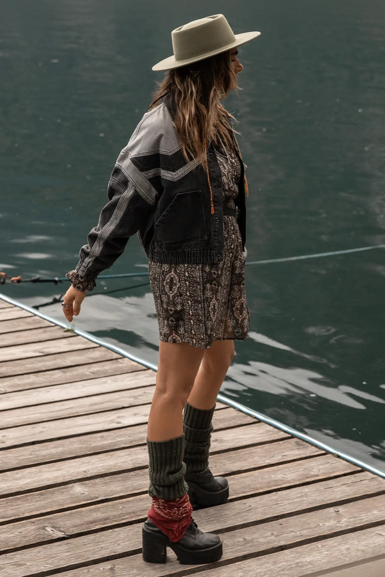 Robe à smocks imprimée Maya