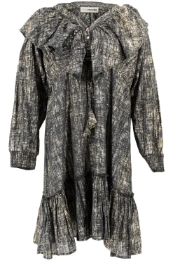 Robe courte à volants Sparkle Black Gold