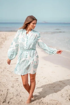 Robe courte Adella Aqua