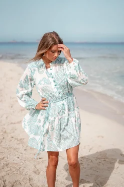 Robe courte Adella Aqua