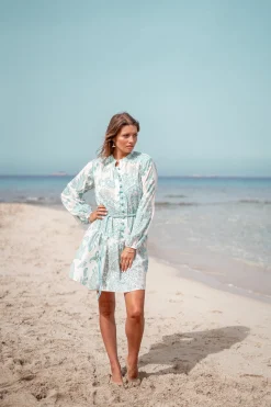 Robe courte Adella Aqua