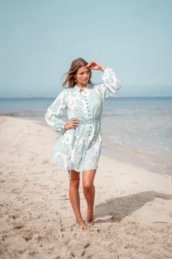 Robe courte Adella Aqua