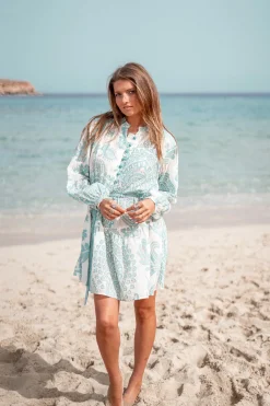 Robe courte Adella Aqua