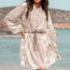 Robe courte Adella Taupe