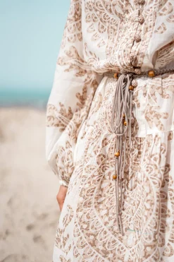 Robe courte Adella Taupe